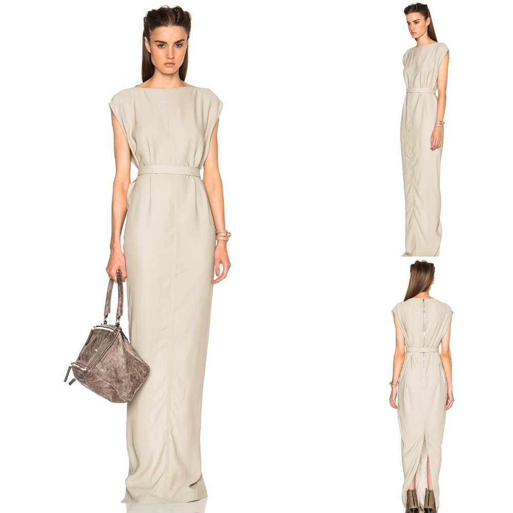 Rick Owens Dagger Dress in Pearl